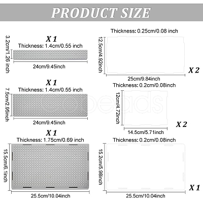 3-Tier Acrylic Minifigure Display Cases ODIS-WH0027-049-1