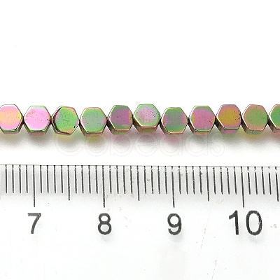 Electroplated Synthetic Non-magnetic Hematite Beads Strands G-C154-B01-01F-1