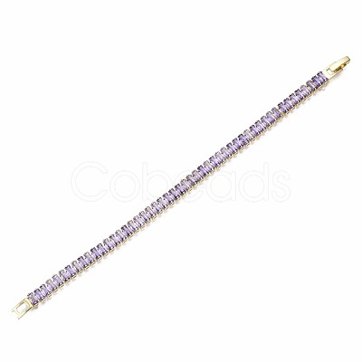 Cubic Zirconia Classic Tennis Bracelet ZIRC-S067-073E-NF-1