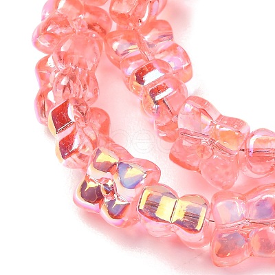 Transparent Glass Beads Strands GL-CBAAE04-02C-1
