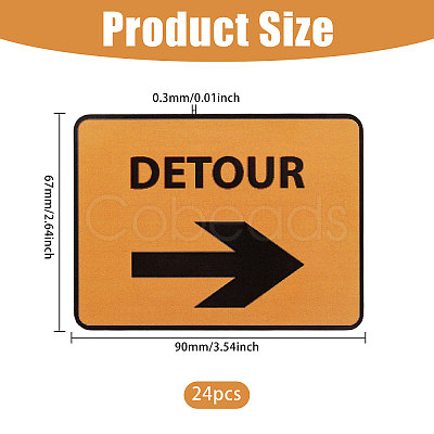 PVC Warning Self Adhesive Stickers DIY-WH0591-669-1