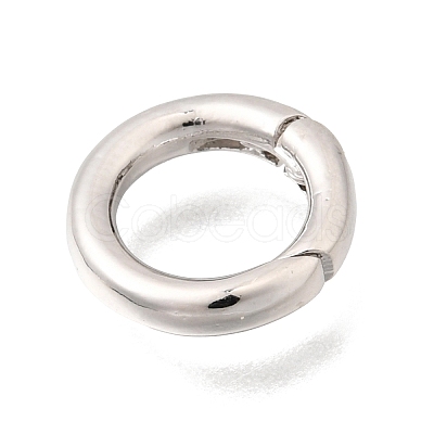 Brass Spring Gate Rings KK-C255-06P-1