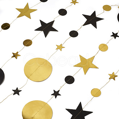 3 Bags Round & Star Paper Hanging Streamers FEPA-TA0001-03-1