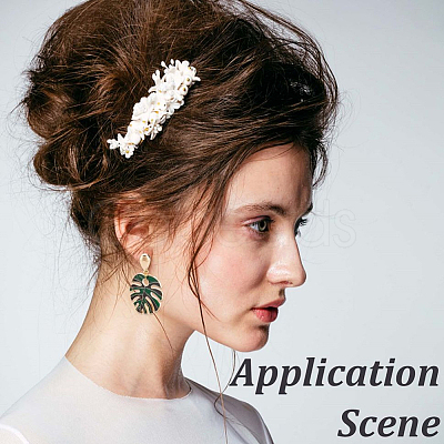 Teardrop Brass Stud Earring Findings KK-CN0003-41-1