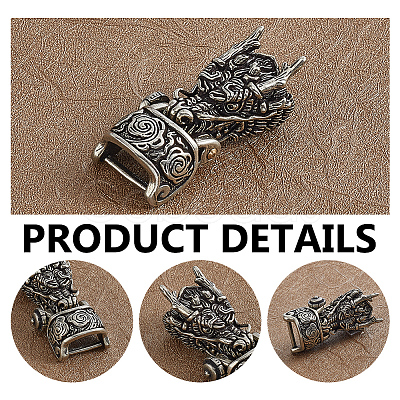 Brass Shackle Clasps KK-WH0816-047AS-1