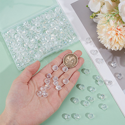 200Pcs Electroplate Glass Beads Strands GLAA-SP0001-35-1