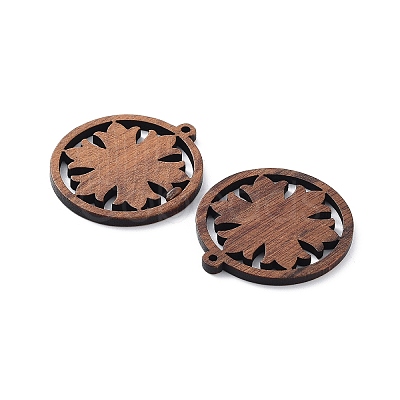 Walnut Wood Laser Cut Pendants WOOD-Q051-05C-1