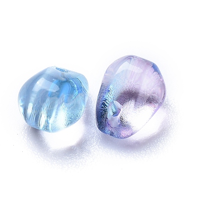 Transparent Glass Charms GLAA-O017-02A-1