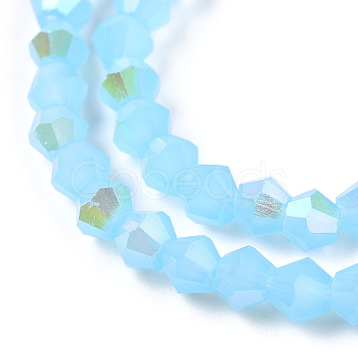 Imitation Jade Electroplate Glass Beads Strands LS-EGLA-A039-J2mm-L03-1