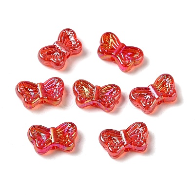 UV Plating Transparent Acrylic Beads OACR-G036-14C-1