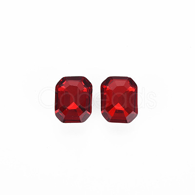 Pointed Back Glass Rhinestone Cabochons RGLA-T079-8x10mm-07-1