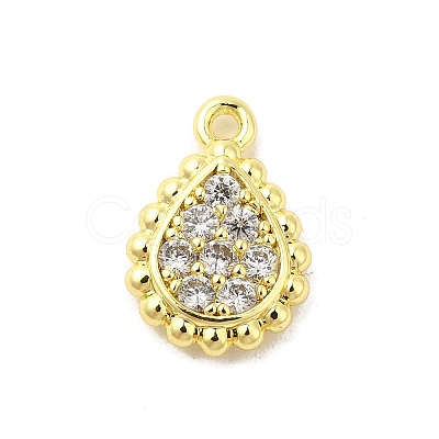 Real 18K Gold Plated Rack Plating Brass Micro Pave Cubic Zirconia Pendants Charms KK-S396-03B-1