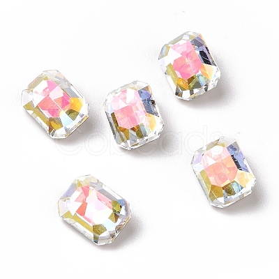 Light AB Style Glass Rhinestone Cabochons RGLA-J018-A-001LA-1