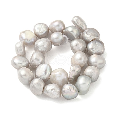 Dyed Natural Cultured Freshwater Pearl Beads Strands PEAR-A006-09D-1