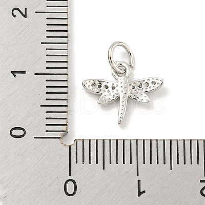 Rack Plating Brass Micro Pave Clear Cubic Zirconia Pendants LS-KK-B093-10A-P-1