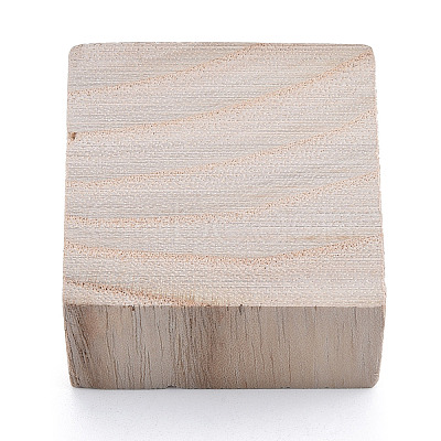 Unfinished Natural Wood Block WOOD-T031-01-1