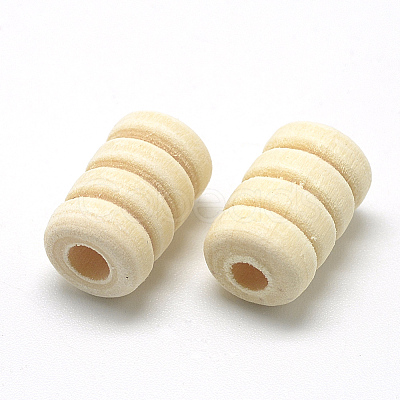 Unfinished Wood Beads LS-X-WOOD-T007-02-1