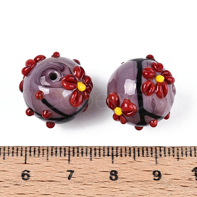 Handmade Lampwork Enamel Beads X1-LAMP-T023-23G-1