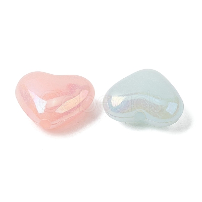 UV Plating Opaque Acrylic Beads X-OACR-G058-16A-1