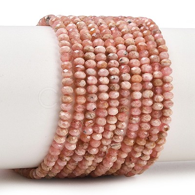 Natural Argentina Rhodonite Beads Strands G-B175-A18-2x3mm-1