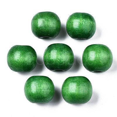 Spray Painted Natural Wood Beads WOOD-ZX040-01B-02-LF-1