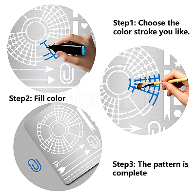 Stainless Steel Cutting Dies Stencils DIY-WH0238-068-1