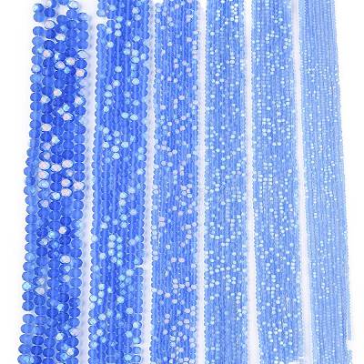 Transparent Glass Beads Strands LS-EGLA-A044-T2mm-MB14-1