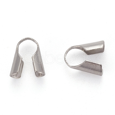 Tarnish Resistant Stainless Steel Bead Tips STAS-R062-4mm-1
