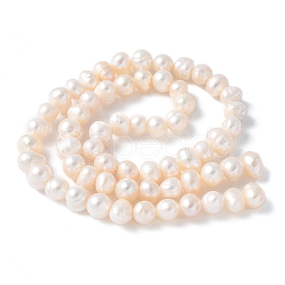 Natural Cultured Freshwater Pearl Beads Strands PEAR-I007-07O-07A-1
