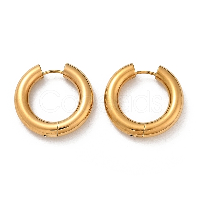 202 Stainless Steel Polishing Hoop Earrings EJEW-M106-02G-05-1