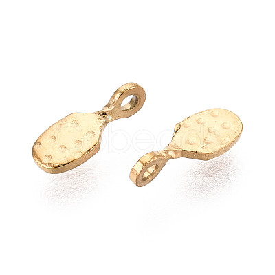 304 Stainless Steel Teardrop Charms STAS-T072-38G-1