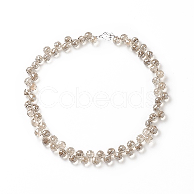 Transparent Glass Beads Strands GLAA-G096-01E-1
