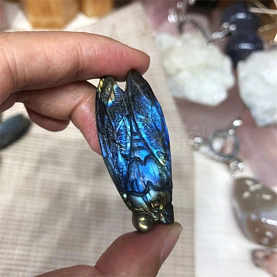 Dyed Natural Labradorite Carved Display Decorations PW-WG38302-03-1
