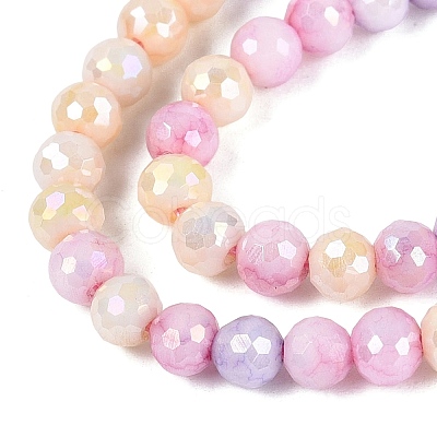 Anti-Tarnish Electroplate Glass Beads Strands EGLA-N027-02A-03-1