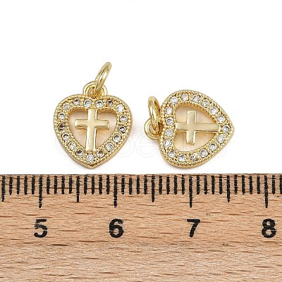 Brass Micro Pave Cubic Zirconia Pendants ZIRC-I367-05G-04-1