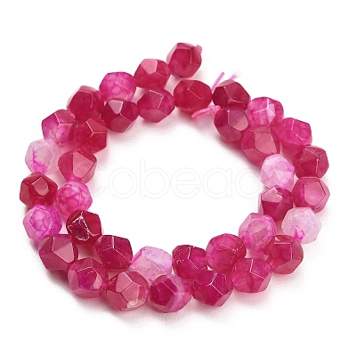 Natural Agate(Dyed & Heated) Beads Strands G-K425-B07-01-1