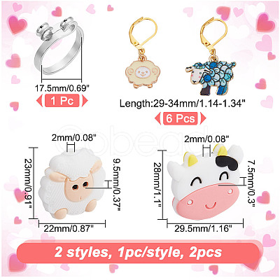 Sheep DIY Knitting Tool Sets HJEW-NB00090-1
