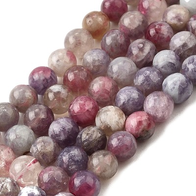 Natural Purple Red Tourmaline Beads Strands G-N327-02A-01-1