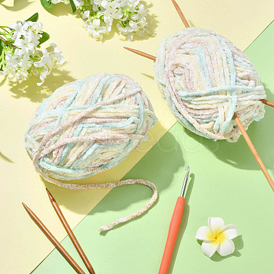 Super Bulky Chenille Polyester Yarn YCOR-FZC0001-01C-1