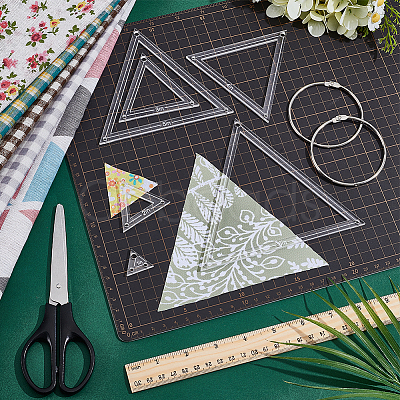 Transparent Acrylic Sewing Template AJEW-NB0007-10A-1