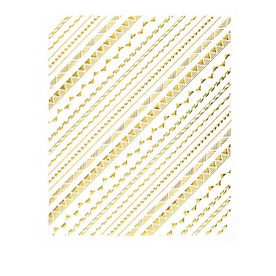 3D Goldenrod Nail Water Decals MRMJ-N010-44-007-1