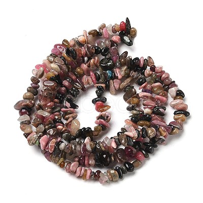 Natural Multicolor Tourmaline Chip Beads Strands G-D093-A05-1