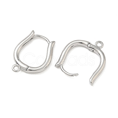 SHEGRACE Brass Hoop Earrings Findings XGR0157P-87P-1