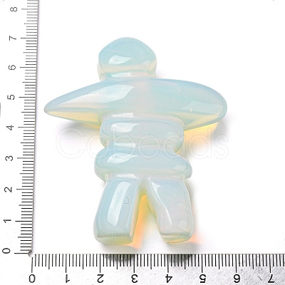 Opalite Carved Human Shape Figurines DJEW-D012-03F-1