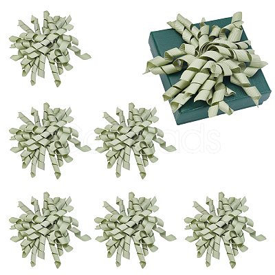 Polyester Curly Bowknot AJEW-WH0348-650B-1