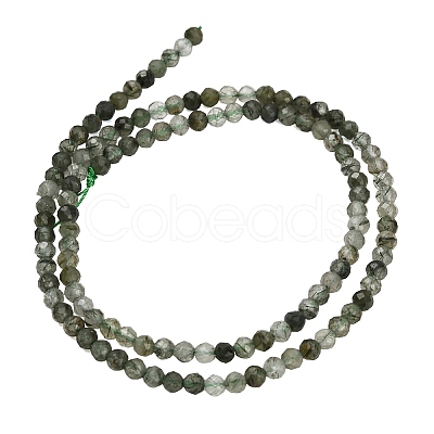 Natural Green Rutilated Quartz Beads Strands GG-CBA9722-A05-3mm-1