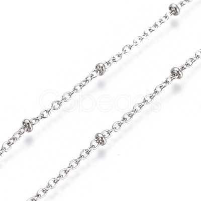 Tarnish Resistant 3.28 Feet 304 Stainless Steel Cable Chain X-CHS-L024-019P-1