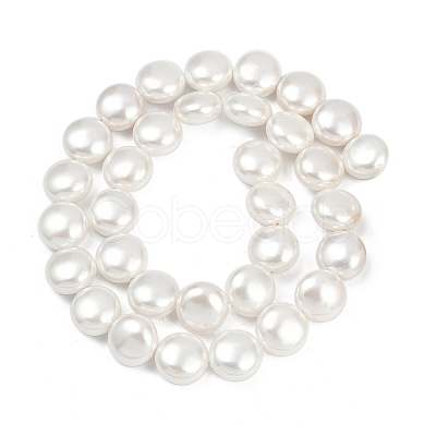 Electroplated Shell Pearl Beads Strands BSHE-G027-13B-1