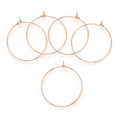 Long-Lasting Plated Brass Hoop Earrings Findings KK-K204-179LG-NF-1