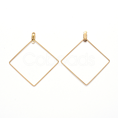 PVD Vacuum Plating 304 Stainless Steel Wire Pendants STAS-S103-10G-1